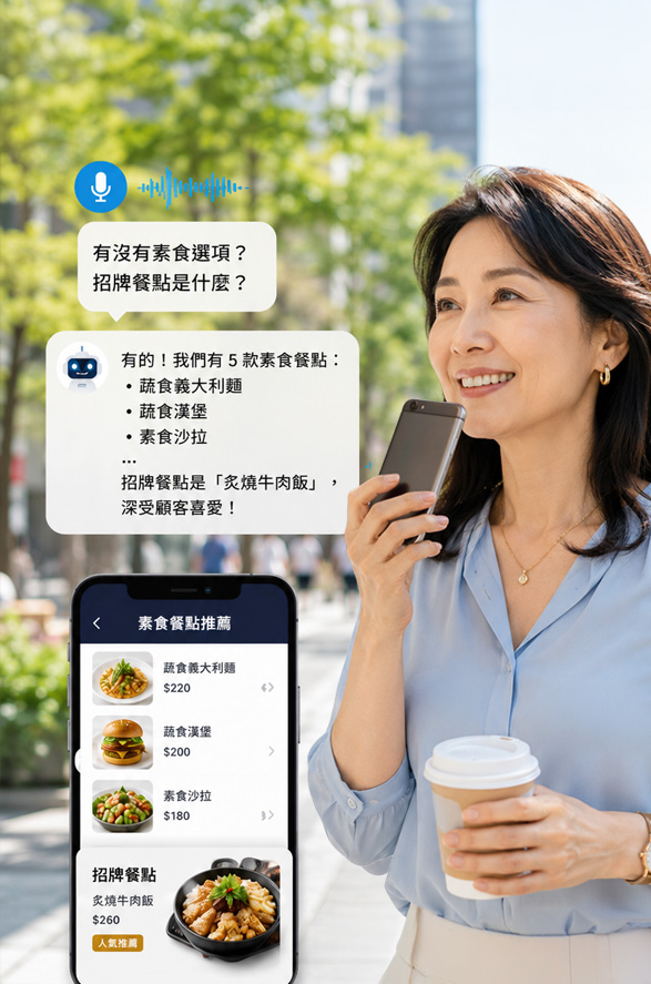AI 語音訂位點餐與預約